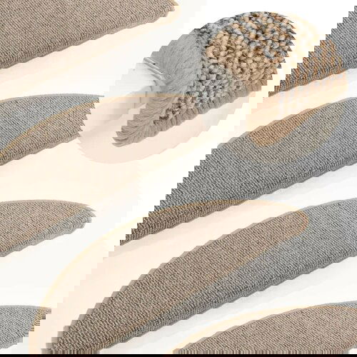 vidaXL Tepisi za stepenice 15 kom sivo-smeđi 65 x 21 x 4 cm Cijene