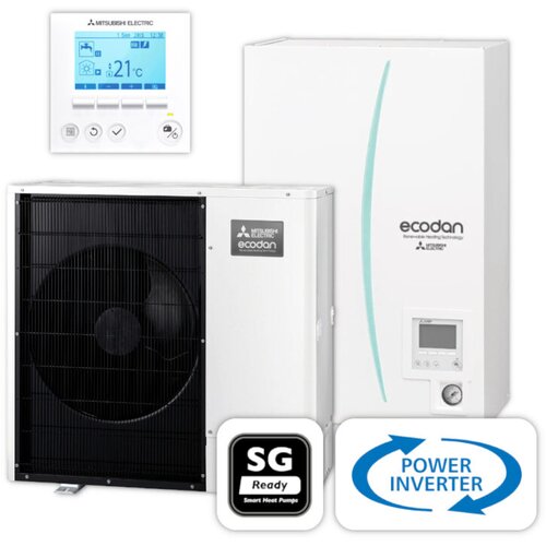 Mitsubishi ecodan PUD-SWM100YAA+ERSD-YM9D 10 kW split toplotna črpalka brez bojlerja - Cene