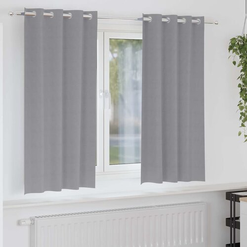  Zavjese za blackout s prstenovima 2 pcs Svijetlo siva Cene