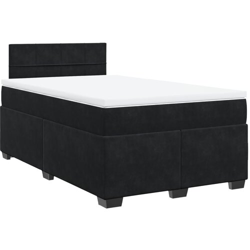 Maison Chic Box spring postelja - Vzmetna postelja z vzmetnico črna 120x200 cm žamet SL10621, (21882424) Cene