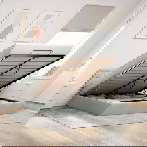 VidaXL Otomanski krevet s madracem i LED 140x190 cm bar&amp;scaron;unasti Slike