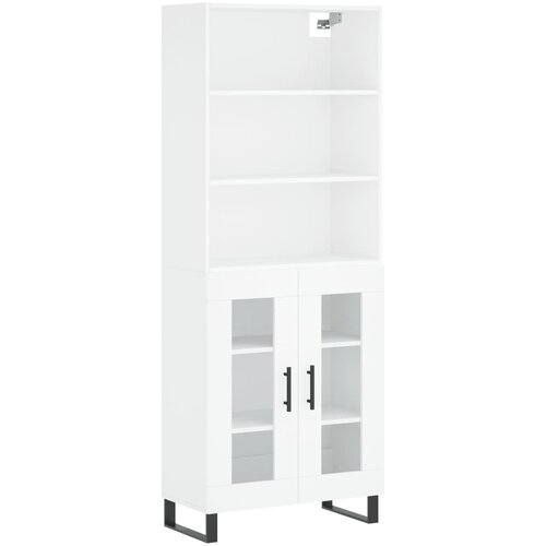 Maison Chic Visoka omara - Komoda - Predalnik bela 69,5x34x180 cm inženirski les, (21721671) Slike