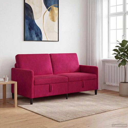 SOFA s pohranom Vinska crvena 172 x 78 x 87 cm Poliester Slike