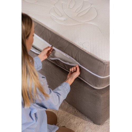 Bonami Selection Smeđe-sivi boxspring krevet 180x200 cm Olia Bold &amp;ndash; Slike