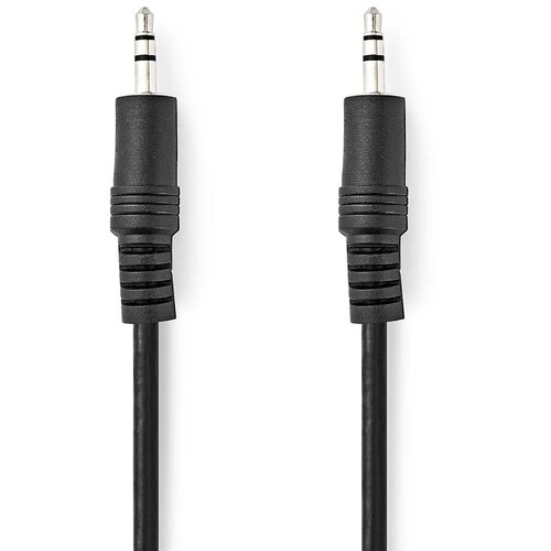 Nedis Stereo avdio jack kabel 0,5 m mo&scaron;ki do kompaktnega mo&scaron;kega, Črna, (5000218691) Cene