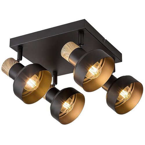 Rabalux spot lampa Saskia, 4x15W, 4xE14, Crna Cene