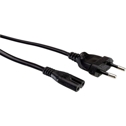 Value napajalni kabel Euro plo&scaron;čati vtič do C7\, 2-polni\, črn\, 1 m 19.99.2089 tok napajalni kabel črna 1.00 m, (20414958) Cene