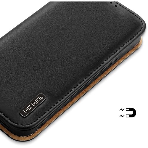 Dux ducis Hivo bookcase torbica od prave kože za iPhone 13 Pro Slike