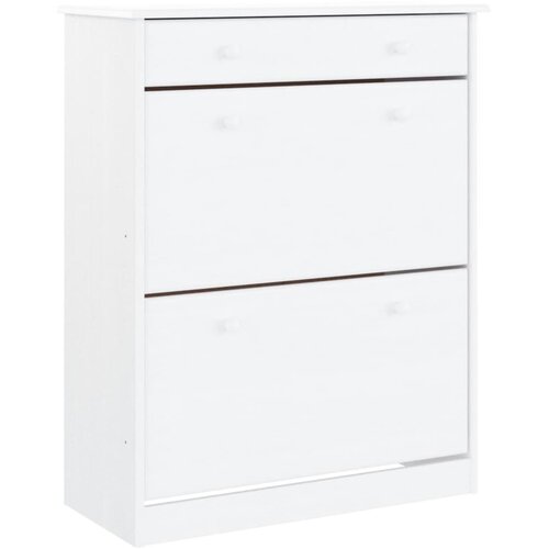 Maison Chic Omarica za obutev - Kopa za čevlje VIGO bela 77x35x96 cm trdna borovina, (21778392) Slike