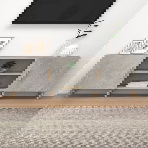 VidaXL TV ormarić boja betona 150 x 30 x 50 cm od konstruiranog drva Slike