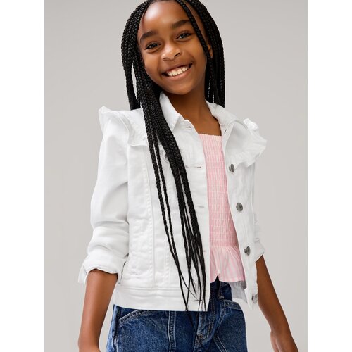 GAP Kids' Denim Jacket with Ruffles - Girls Cijene