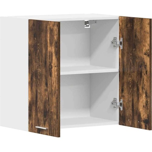VidaXL viseča omarica dimljeni hrast 60x31x60 cm konstruiran les Slike