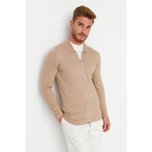 Trendyol Cardigan - Brown - Slim Slike