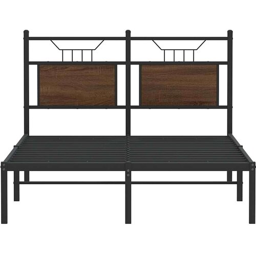 VidaXL Okvir kreveta bez madraca smeđa boja hrasta 120 x 200 cm drveni Slike