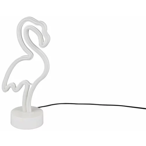 Tri O Bijela LED stolna lampa (visina 29 cm) Flamingo -