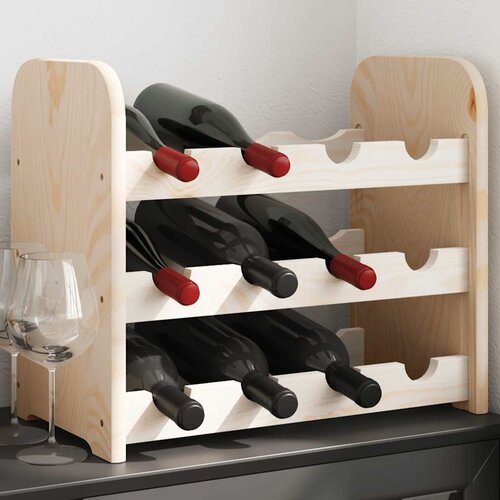  Stalak za vino 43 x 25 x 37 cm od masivne borovine Cijene