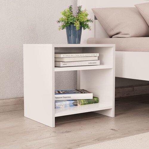 Maison Chic Dvo delni komplet Nočne omarice - Nočne mize bele 40x30x40 cm iverna plo&amp;scaron;ča, (21687177) Slike