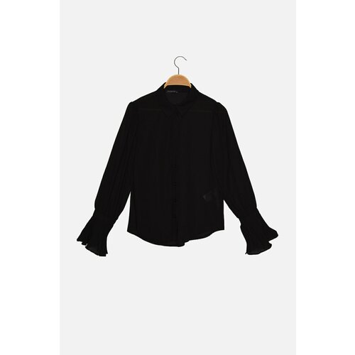 Trendyol Black Petite Sleeve Detailed Shirt Slike