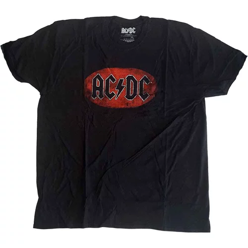 ACDC Majica Oval Logo Vintage Unisex Black XL