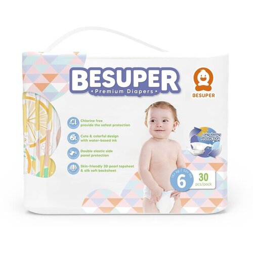 BeSuper_Premium BeSuper Premium Pelene 6 (XXL, 12+ kg) 30 kom Cene