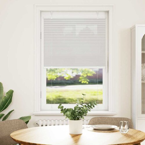 VidaXL Plisirana roleta svijetlosiva 75x150 cm &amp;scaron;irina tkanine 74,4 cm Slike