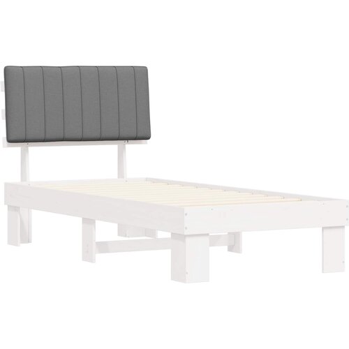  Krevetni okvir s tapiciranim uzglavljem Svijetlo siva Svjetlosiva 211 x 93 x 93 cm Slike