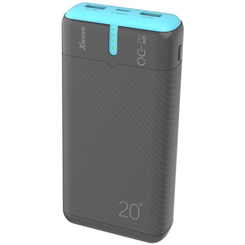 X Wave GoEnergy 20e grey+blue Power bank eksterna baterija 20000mAh/20W/PD+QC3.0/3A/2 xUSB/Type-C Cene