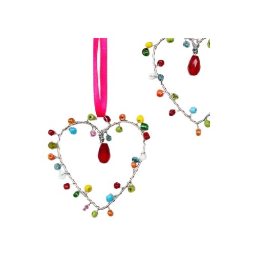 REX International Dekoracija - Heart, Multi coloured, 5x5 cm Slike