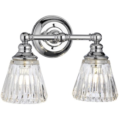 Quintiesse Keynes Stenska svetilka z 2 lučema, polirani krom, IP44, (22099165) Cene