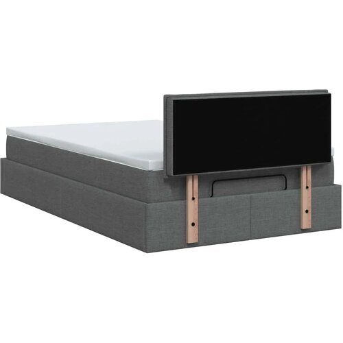  Krevet od pjene s madracem i LED-om Tamnosiva 120 x 190 cm - Tamnosiva 120 x 190 cm Dizajn linija Slike