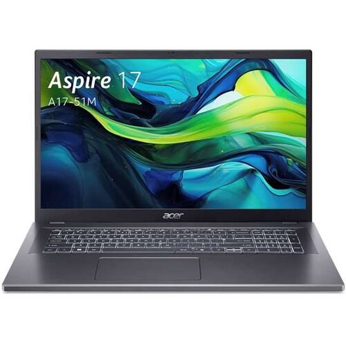 Acer Prenosni računalnik Aspire A17-51M-500Z, i5-1334U, 16 GB RAM, 512 GB SSD, 43,9 cm (17,3&amp;quot;), FHD, IPS, W11H, (5000003225) Slike