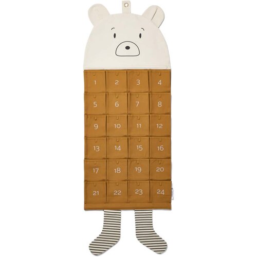 Liewood božićni kalendar od tkanine klaus mr. bear golden caramel multi mix Cijene