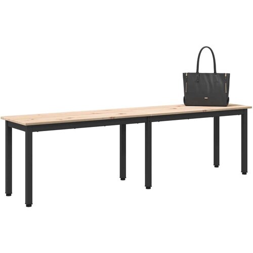  Klupa Prirodna 160 x 35 x 45 cm Čvrsto borovo drvo Slike