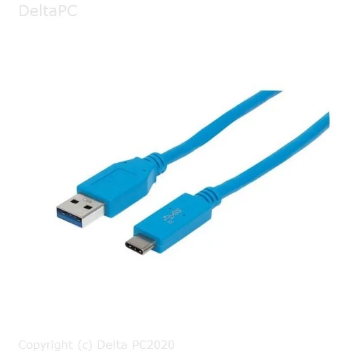 MH USB 3.1, Gen 2, Type-A Male to Type-C Male, 10 Gbps, 1 m,