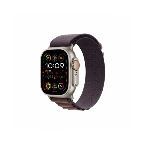 Apple watch Ultra2 cellular, 49mm titanium case with indigo alpine loop - medium Slike