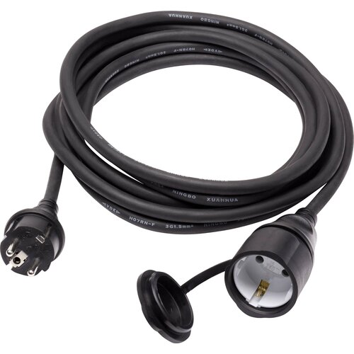 sygonix SY-5044440 tok podaljšek 16 A črna 5.00 m H07RN-F 3G 1\,5 mm², (20434425) Cene