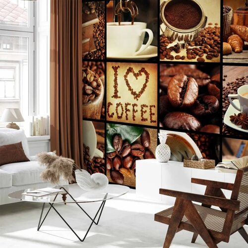  Foto tapeta - Coffee - Collage 294x210 Samoljepljiva Cene
