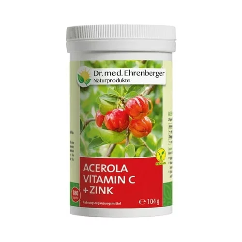 Dr. med. Ehrenberger - bio in naravni izdelki acerola Vitamin C - 180 kaps.