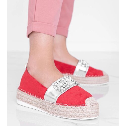 Gemre Red espadrilles adorned with Cher stones Cijene