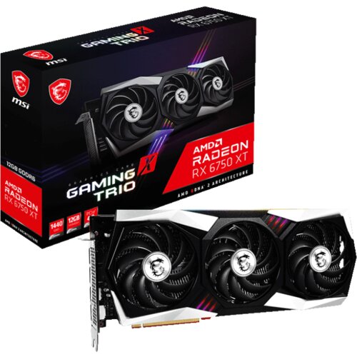 MSI RADEON RX 6750 XT GAMING X TRIO 12GB grafična kartica, (20507634) Cene
