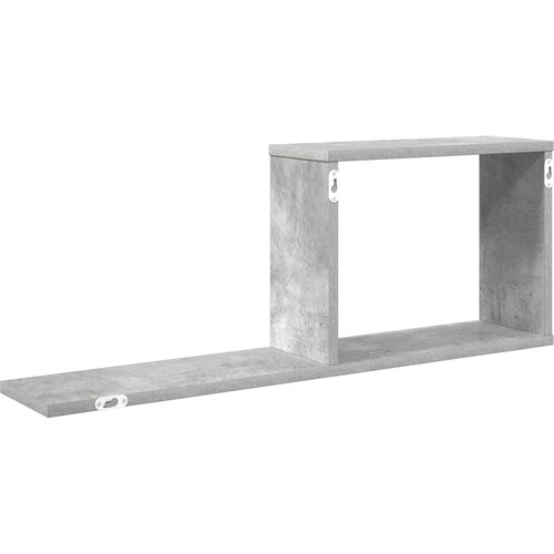  Plutajuće police 2 kom. Betonska siva 80 x 15 x 30 cm Slike