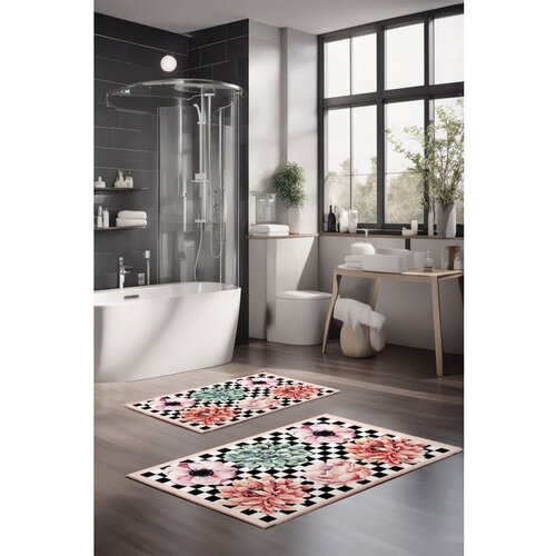  CT-5297 multicolor bathmat set (2 pieces) Cene