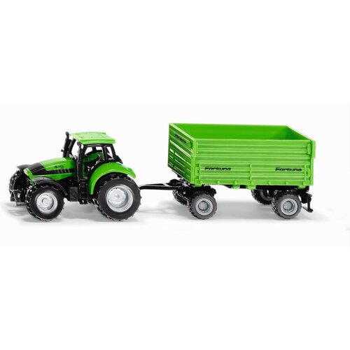 Siku Traktor DEUTZ-FAHR s Fortuna 4-kolesno prikolico Cene
