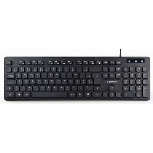 Gembird multimedijalna tastatura chocolate slim black - Ne, Standardna, Usb ( žičana) Cene