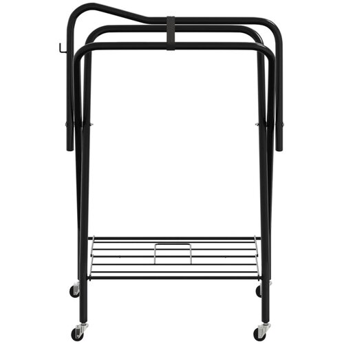  Sklopivi samostojeći stalak za sedlo crni željezni Slike