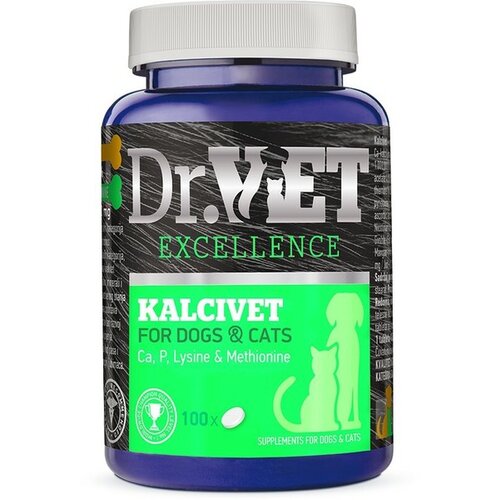 Dr.Vet Kalcivet Suplement sa kalcijumom za pse, 100 tableta Slike