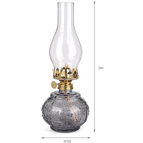 Brilagi Petrolejska lampa MERLIN dimna/siva Slike