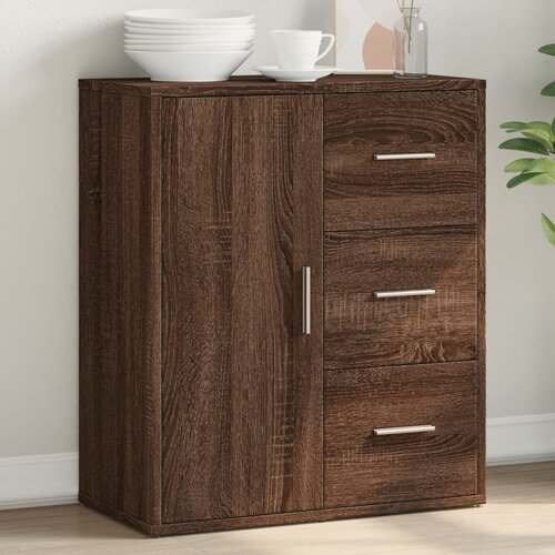 VidaXL Komoda smeđi hrast 60 x 31 x 70 cm od konstruiranog drva Slike