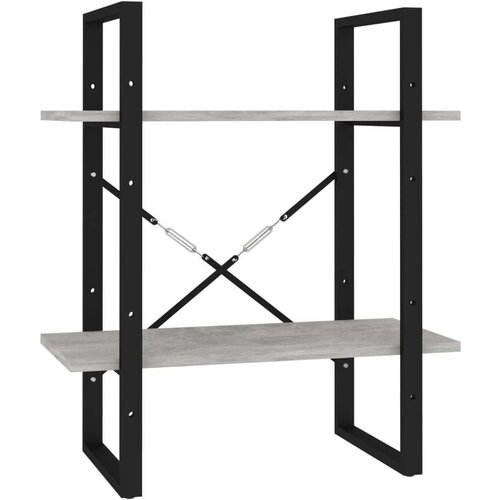 VidaXL Knjižna omara 5-nadstropna betonsko siva 60x30x175 cm Slike