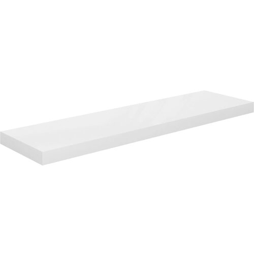 Maison Chic Lebdeča Stenska polica - Viseča Polica sijaj bela 90x23,5x3,8 cm MDF, (21784795) Cene
